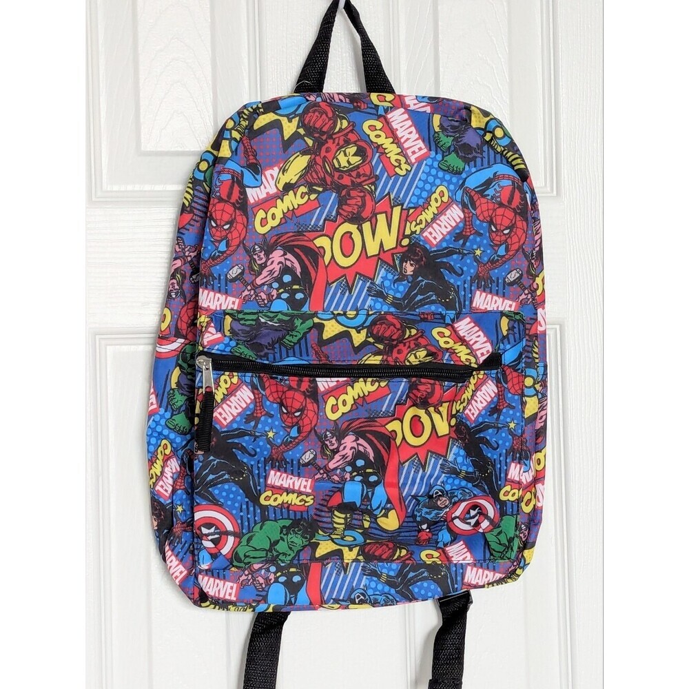 NWT Marvel Comics Kids' 16" Superheroes Backpack/Knapsack w/Adjustable Straps